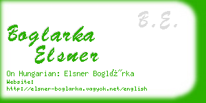 boglarka elsner business card